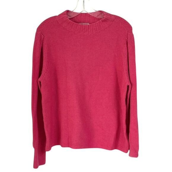 NWOT Nic + Zoe Waffle Stitch Pink Sweater – Sz XL - Picture 3 of 6